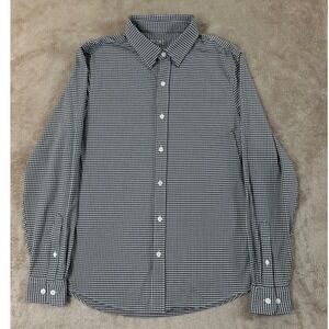 Rhone‎ Commuter Shirts Mens Size M Black Gray Performance Long Sleeve EUC